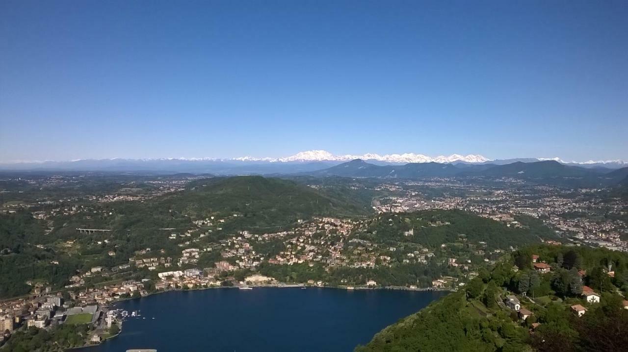 Il Sole, Grande Appartamento In Collina Brunate Eksteriør bilde